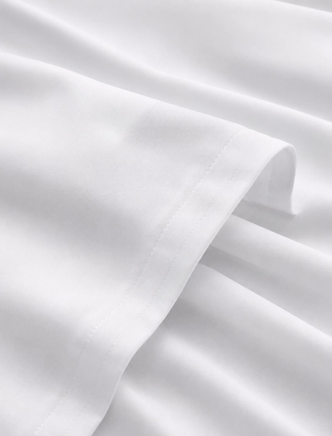 Soft White Bed Sheet Set with Deep Pocket Fitted Sheet | Wrinkle Resistant & Breathable Bedding | Hotel, Bedroom, Dorm