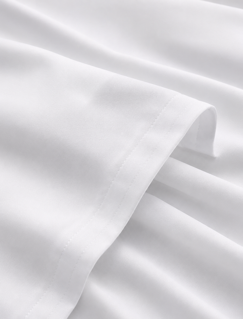 Soft White Bed Sheet Set with Deep Pocket Fitted Sheet | Wrinkle Resistant & Breathable Bedding | Hotel, Bedroom, Dorm