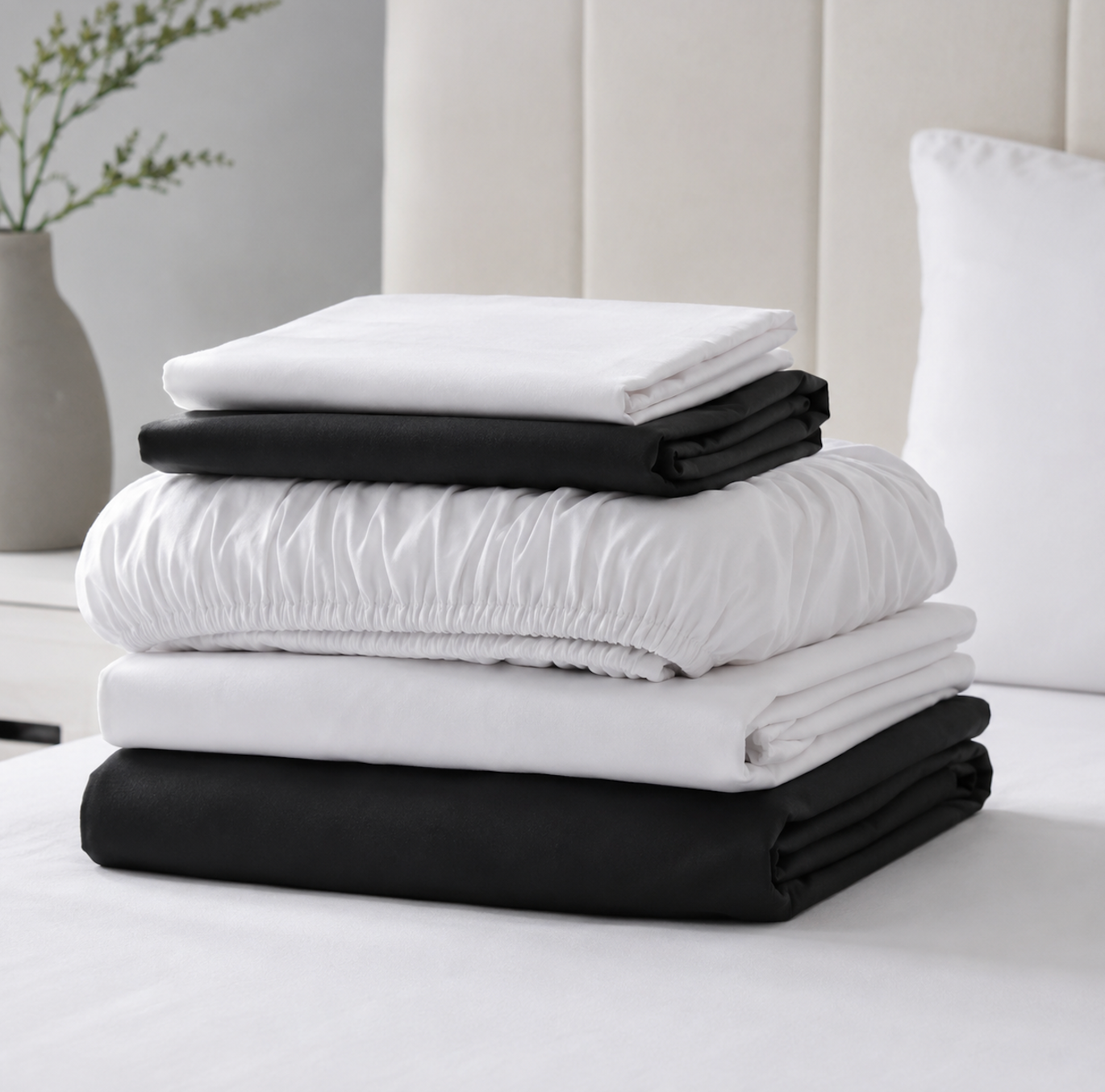 Salveno Twin XL Sheet Set for Dorm Rooms, Soft College Bedding Set with Fitted Sheet, Flat Sheet & Pillowcases