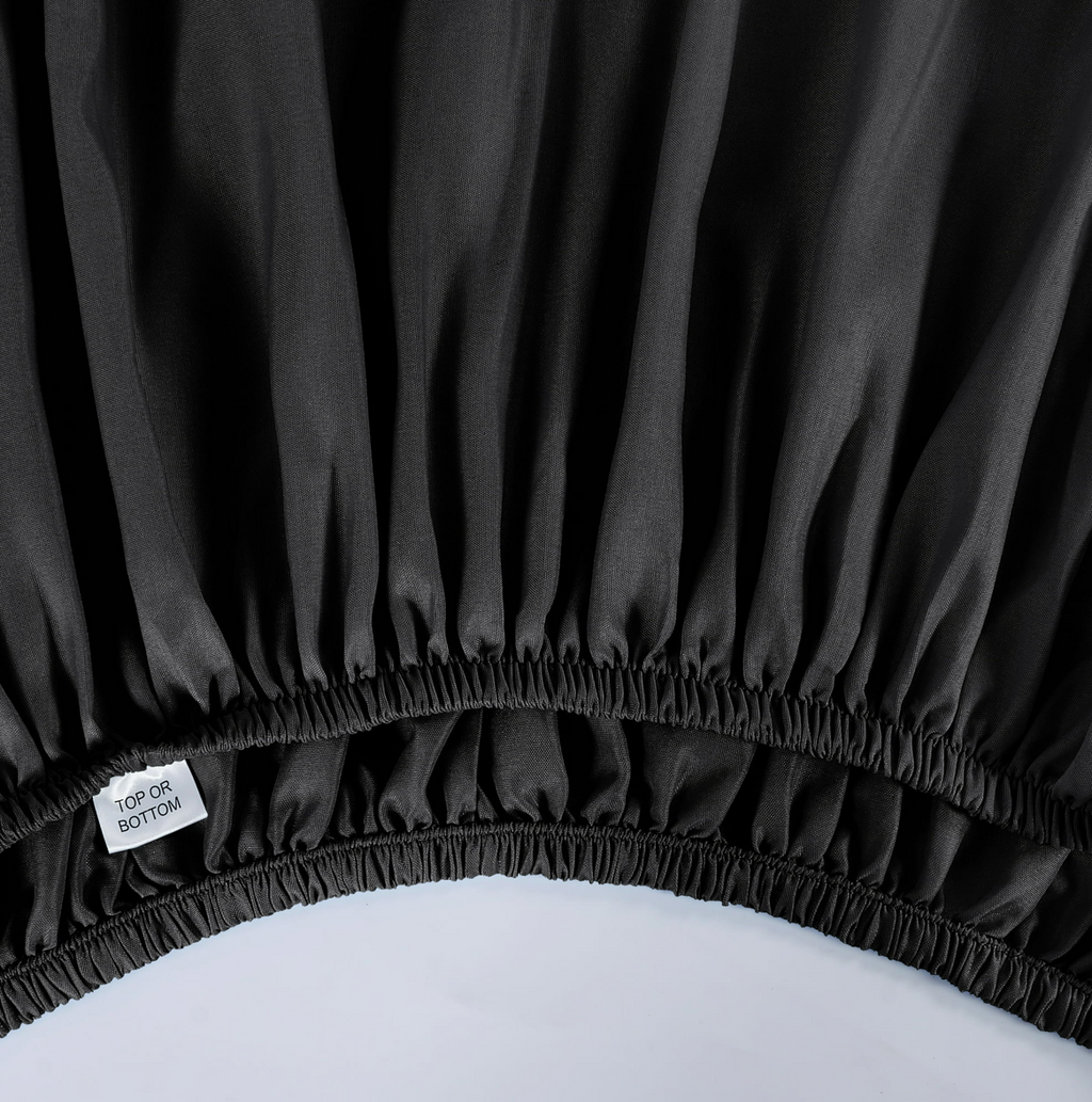 Luxury Black Microfiber Bed Sheet Set Ultra Soft, Wrinkle Resistant & Breathable Bedding